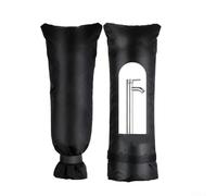 Lot de 2 housses de robinet d'extérieur avec matériau Oxford imperméable et design isolé contre le gel et les conditions météorologiques difficiles (M 51 x 20 cm)