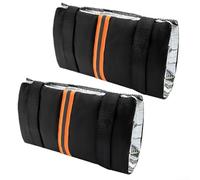 Lot de 2 housses de robinet en tissu Oxford résistant aux intempéries et bande réfléchissante pour une protection efficace contre le gel des robinets d'extérieur