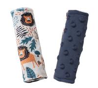 Lot de 2 housses de sangle de siège de voiture, housse de sangle de poussette, sangles de siège de voiture pour bébé, tout-petit, garçon, fille, bleu marine