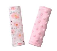 Lot de 2 housses de sangle de siège de voiture, housse de sangle de poussette, sangles de siège de voiture pour bébé, tout-petit, garçon, fille, fleur
