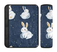 Lot de 2 housses de sangle de siège de voiture Star Rabbit bleu marine pour protéger votre cou et vos épaules pour SUV forro para cinturon de seguridad