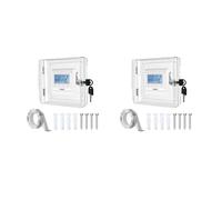 Lot de 2 housses de sécurité transparentes pour thermostat avec mécanisme de sécurité enfant Compatible avec plusieurs modèles
