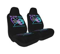 Lot De 2 Housses De Siège Aucune Histoire Ne Devrait Se Terminer Trop Tôt. Sensibilisation À La Prévention du Suicide. Universel Couvre Sièges Décoration Car Seat Cover pour 52X138CM