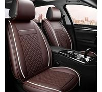 Lot de 2 housses de siège avant de voiture pour Toyota, Corolla, Camry, Rav4, Hilux, Auris, Prius, Yalis, Avensis et SUV (café)