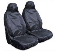 Lot de 2 housses de siège avant imperméables pour Toyota Auris, Avensis, Carolla, Celica, Hilux, 4X4, Land Cruiser, Prius, Rav4, Yaris - Noir