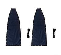 Lot de 2 housses de siège de rechange pour balancelle en textilène, conçues pour s'adapter à plusieurs modèles avec tissu et style extérieur fonctionnel (2 pièces sans poches)