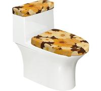 Lot de 2 housses de siège de toilette avec couvercle de réservoir, élastique pour toilettes en forme de U et allongées, décoration de salle de bain, cadeau de pendaison de crémaillère