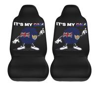 Lot De 2 Housses De Siège De Voiture C'est Mon Adn Anguilla Couvre Siege Auto Avant Anti-Huile Confort Couverture De Selle Avant, pour SUV, Voitures, Camionnettes