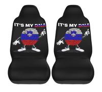 Lot De 2 Housses De Siège De Voiture C'est Mon Adn Slovénie Housses De Siège De Voiture 2 Pièces Lavable Anti-Dérapant Couverture De Selle Avant, pour Voitures, Camions, Camionnettes