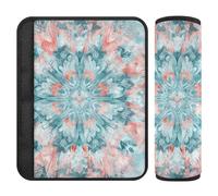 Lot de 2 housses de siège de voiture de style bohème à fleurs vertes pour libérer le stress sur votre cou et vos épaules pour berline forro para cinturon de segurida