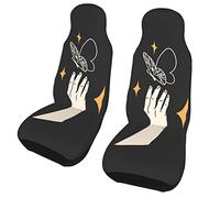 Lot de 2 Housses de siège de Voiture en Forme de Papillon féminin pour sièges Avant, Protection Automobile, Tapis de Voiture Universel, Housse de Coussin pour la Plupart des Voitures, SUV, camions