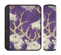 Lot de 2 housses de siège de voiture esthétiques violet élan pour libérer le stress sur votre cou et vos épaules pour camion pour voiture