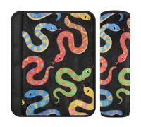 Lot de 2 housses de siège de voiture Motif serpents colorés pour libérer le stress sur votre cou et vos épaules