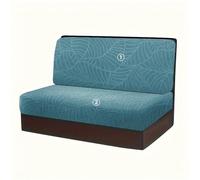 Lot de 2 housses de siège extensibles imperméables, douces et élastiques pour canapé, voiture, couleurs unies, idéales pour camping-car et véhicule (bleu lac)