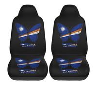 Lot De 2 Housses De Siège Îles Marshall, Rosal, Insulaires, Papillons, Drapeau Housses De Siège De Voiture Durables Car Seat Cover Décoratives Couvre Siège pour Berlines Camions SUV 52X138CM
