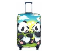 Lot de 2 housses de valises Happy Pandas avec impression tendance pour les affaires et l'extérieur, blanc, XL