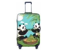 Lot de 2 housses de valises mignonnes avec motifs de pandas - Convient pour une utilisation professionnelle et extérieure, blanc, XL
