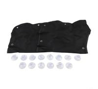 Lot de 2 housses de voiture en polyester bloquant les UV pour voiture Protec Side Sun - Camion pour la chaleur des camping-cars - Ventouses de réduction des abat-jours