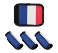 Lot de 2 housses douces et confortables pour poignée de bagage, Drapeau de Saint Barthélemy, one sizex4