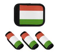 Lot de 2 housses douces et confortables pour poignée de bagage, Drapeau national de Madagascar, one sizex4