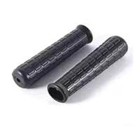 Lot de 2 housses en caoutchouc pour poignées de brouette, conçues pour tubes ronds avec rainure antidérapante pour un meilleur contrôle et un confort dans le jardinage et la construction (122 x 42 mm)