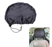 Lot de 2 housses en satin pour appuie-tête de voiture - Protection des cheveux - Réglable et réutilisable