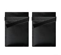 Lot de 2 housses isolantes pour robinet d'extérieur pour protection hivernale avec tissu Oxford imperméable et couche isolante intérieure adaptée à la plupart des robinets d'extérieur (600D noir)