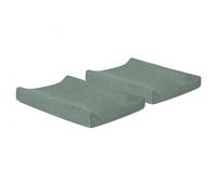 Lot De 2 Housses Matelas À Langer 50x70cm Ash Green - Jollein