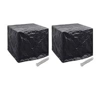 Lot de 2 housses pour meubles d'extérieur - Housses de réservoir d'eau de jardin - 8 œillets - 116 x 100 x 120 cm