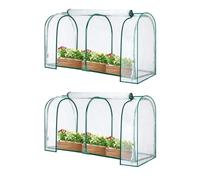 Lot de 2 Housses Protection Pliables for Plantes Jardin, lit surélevé, Petite Serre, Cage , Portable, Mini-Couverture for protéger Les Fruits(2pcs)