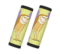 Lot de 2 housses rembourrées pour poignée de bagage Motif chouette debout pour valise, réfrigérateur, four, voiture et plus encore