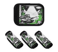 Lot de 2 housses souples et robustes pour poignée de sac à main, Joue la guitare Sasquatch Camping Ufo Alien1, one sizex2