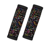 Lot de 2 housses souples pour poignée de bagage Motif formule mathématique