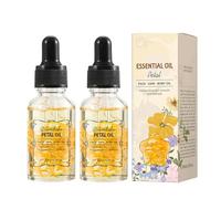 Lot de 2 huiles capillaires bio - Huile de massage naturelle pour le corps - Nourrit et régénère la vitalité de la peau - Lisse les cheveux crépus et leur donne de la brillance - 30 ml (taille unique
