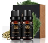 Lot De 2 Huiles Essentielles De Fenouil De 10 Ml Pour Diffuseurs, Humidificateur, Huile Essentielle De Fenouil 100 % Pure Pour Aromathérapie, Parfum Pour La Maison