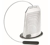 Lot de 2 infuseurs à thé en acier inoxydable - Infuseur à thé réutilisable en forme de sachet de thé avec poignée en silicone et soucoupe - Respectueux de l'environnement, sans déchets et idéal pour