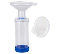 Lot de 2 inhalateurs pour animaux de compagnie avec couvercles en deux tailles, chambre aérosol portable pour chats et chiens, moniteur en PVC transparent de 9,4 cm