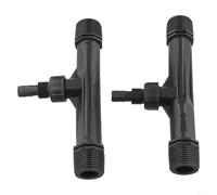Lot de 2 injecteurs d'engrais Venturi de 2,5 cm pour systèmes d'irrigation de jardin et agricole conçus pour une application efficace des engrais