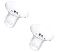Lot de 2 inserts de bride de 12 mm compatibles avec Momcozy M9/M6/M5/S12 Pro/S9 Pro/Medela/Spectra/Bellababy/Lansinoh/Elvie/Nuliie/KISSBOBO/ANWIKE - Accessoires de rechange pour tire-lait portable de