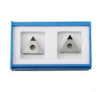 Lot de 2 inserts de tournage TNMG160404 PCD pour tour CNC haute dureté résistant à l'usure des matériaux en aluminium et cuivre