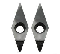 Lot de 2 inserts PCD VCGT160408 pour le travail des métaux, inserts de tournage PCD compatibles avec les porte-outils CNC, idéal pour la finition de matériaux non ferreux