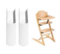 Lot de 2 inserts pour chaise haute Stokke Tripp Trapp, housses de pieds antidérapantes et allongées, accessoire anti-basculement, sécurité et confort, blanc