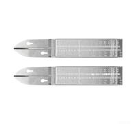 Lot de 2 instruments de mesure de l'eau de pluie pour un suivi précis des précipitations et une surveillance du niveau d'eau dans les espaces de jardin