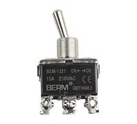 Lot de 2 interrupteurs à bascule 12 V en métal 20 A ON/OFF/ON, étanches avec centre éteint pour un câblage facile