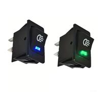 Lot de 2 interrupteurs à bascule ASW-17D 2 voies 4 broches rétroéclairé LED 12 V 35 A pour feux de travail LED, feux antibrouillard et installation de feux de toit