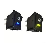 Lot de 2 interrupteurs à bascule ASW-17D avec indicateur LED intégré 12 V 35 A 4 broches ON-OFF pour lampe de brouillard et lampe de travail LED