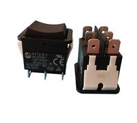 Lot de 2 interrupteurs à bascule industriels HY12-9-3 à 6 broches pour outils électriques 125/250 V 18 (10) A
