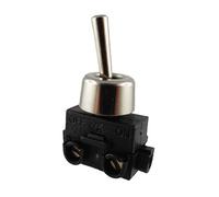 Interrupteur à bascule marche/arrêt avec écrou de fixation en métal 250 V 2 A (1)
