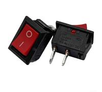 Lot de 2 interrupteurs à bascule robustes 3 A 250 V Large plage de température -30 C à 85 C Bouton d'alimentation pour électronique de bricolage