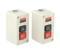 Lot de 2 interrupteurs à bouton-poussoir d'alimentation TBSP330 pour 3 phases 30 A 3 7 kW Maintenu ON OFF Type pour contrôle d'équipement mécanique